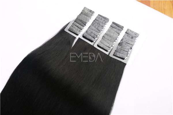 Thick Russian hair tape in hair extensions   ZJ0061